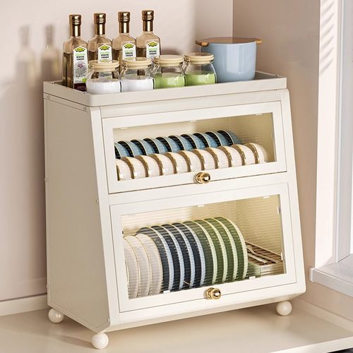 碳钢不锈钢厨房多功能碗碟收纳柜