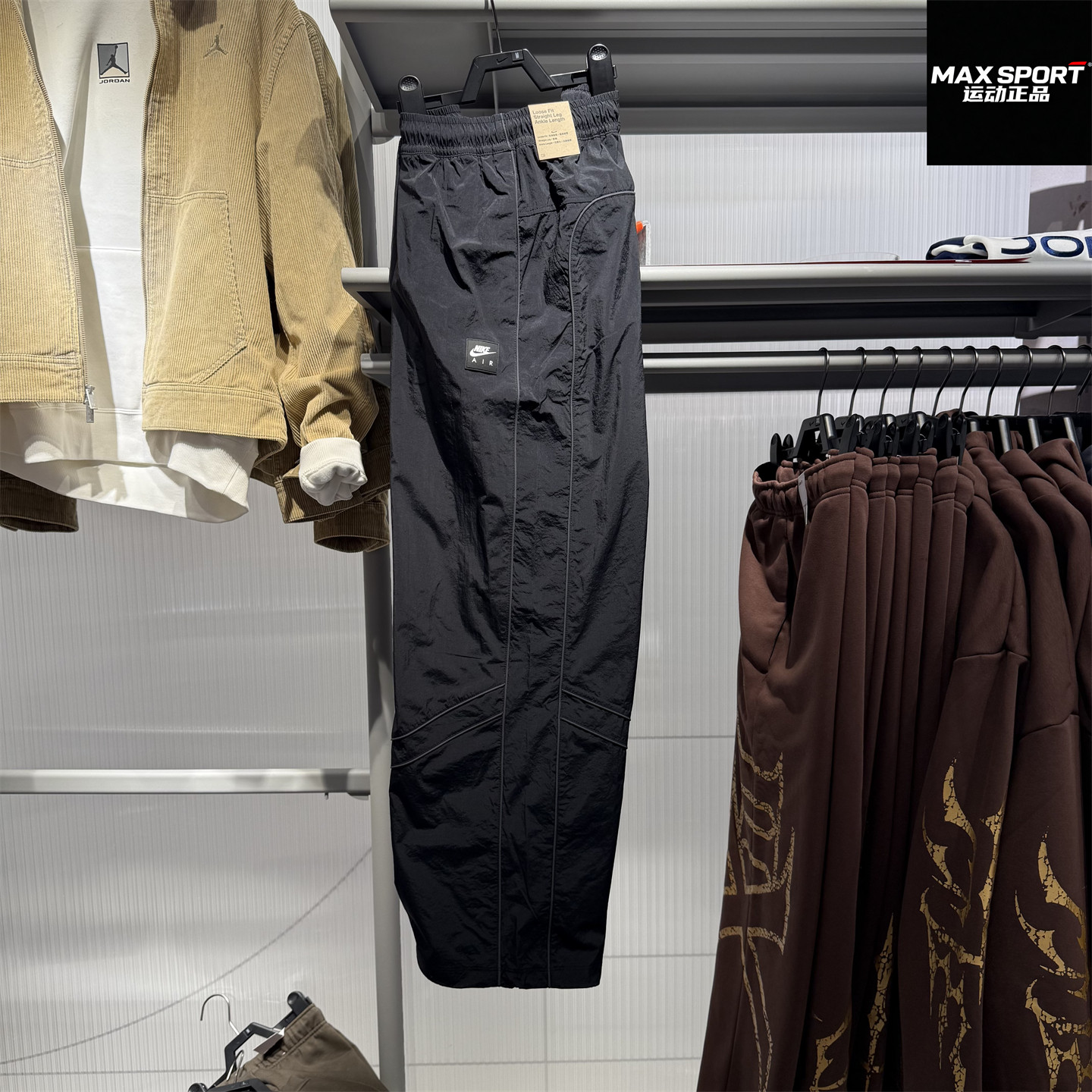 NIKE耐克男子长裤26春季新款AIR透气宽松网眼运动休闲裤 IF1307,运动服/休闲服装,运动长裤,淘宝优惠券,粉丝福利购,淘宝优惠卷