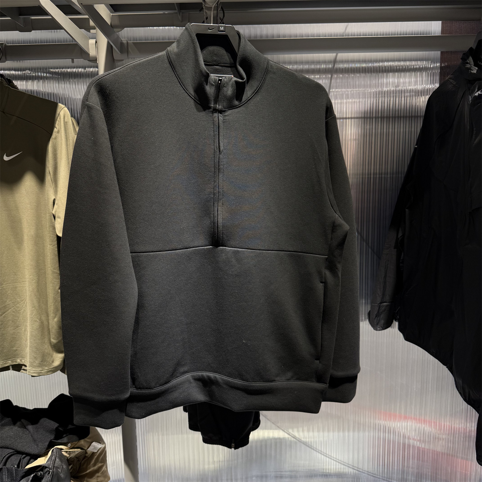 正品NIKE耐克男子休闲卫衣2025春秋新款运动立领拉链套头衫HQ6954