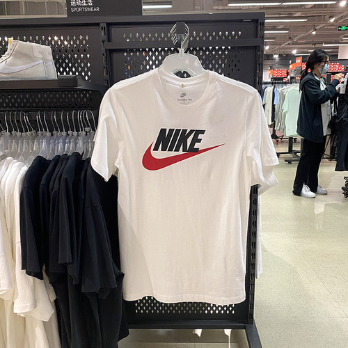 正品Nike/耐克男子夏季经典LOGO透气圆领运动休闲T恤DX1986-101