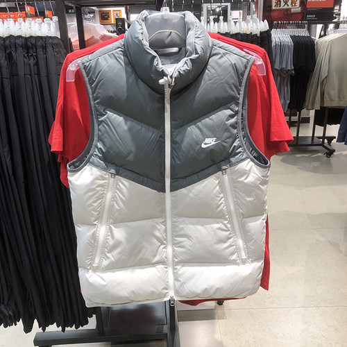 耐克男子冬季保暖羽绒马甲