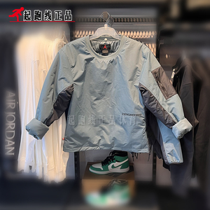 正品AIR JORDAN耐克运动棉衣男子机能套头棉袄休闲保暖棉服DC9657