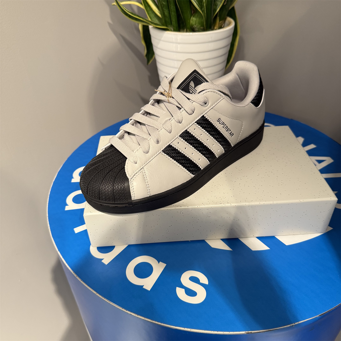 阿迪达斯三叶草男女贝壳头板鞋