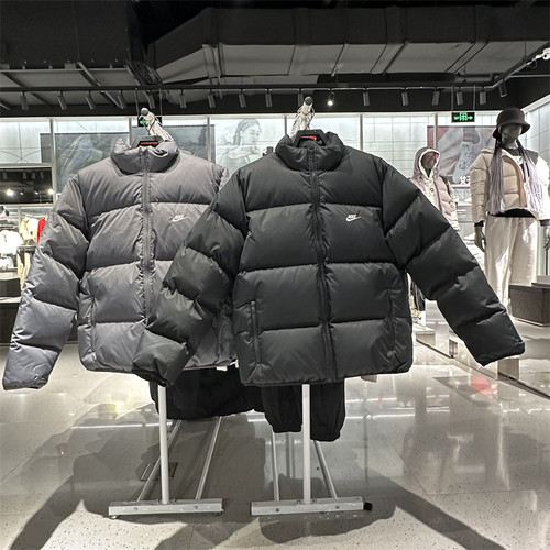 耐克男羽绒服立领外套