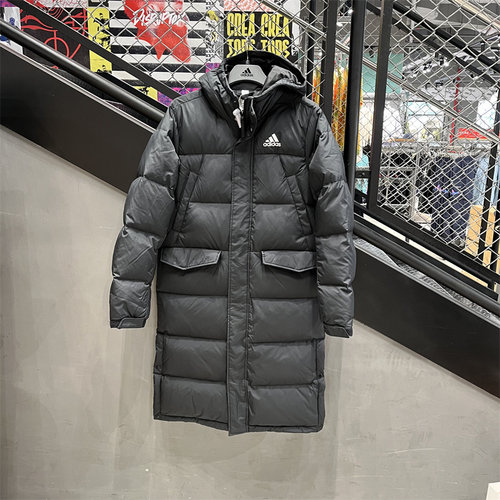阿迪达斯中长款男女羽绒服外套