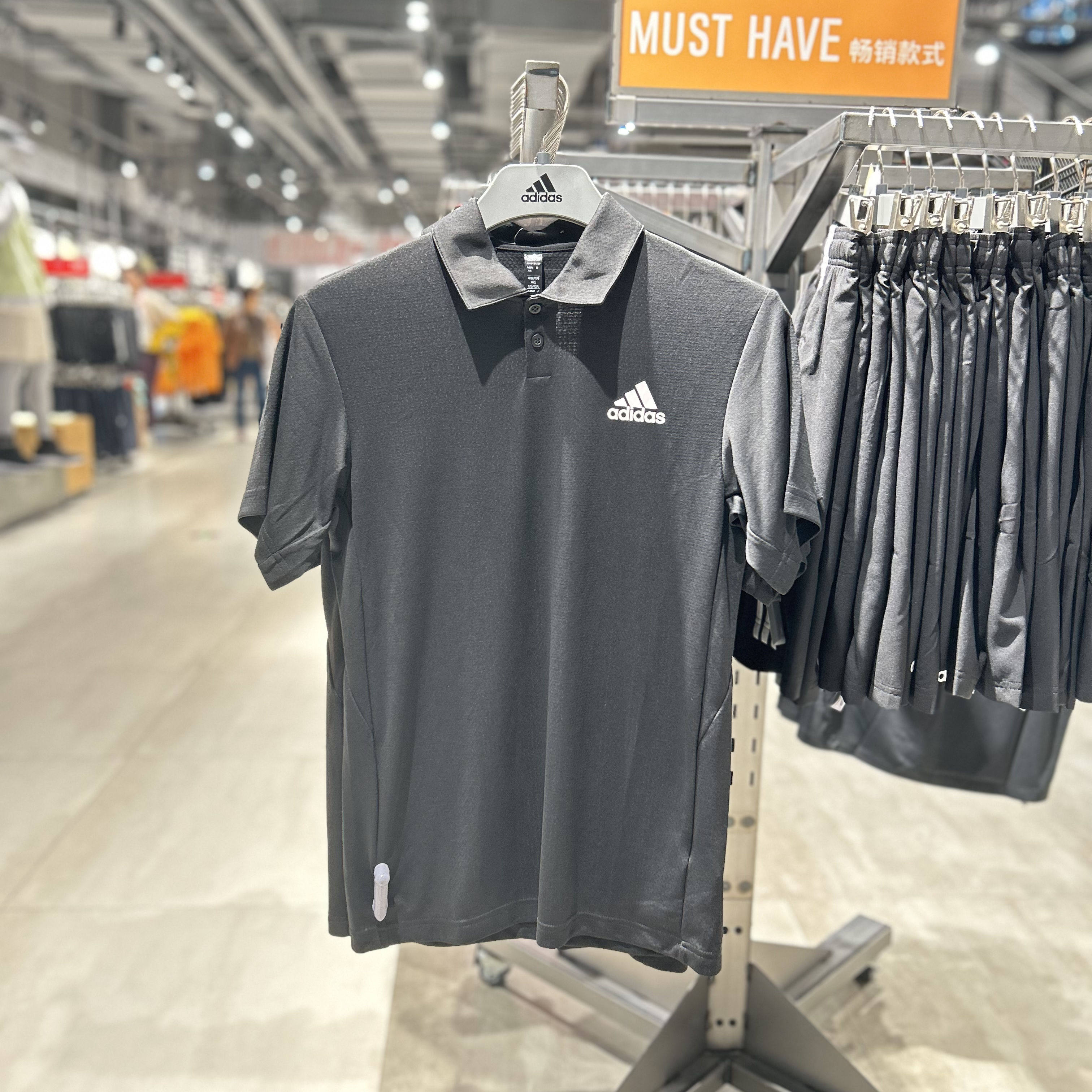 正品adidas阿迪达斯男子夏季polo衫速干透气运动短袖t恤gh7670