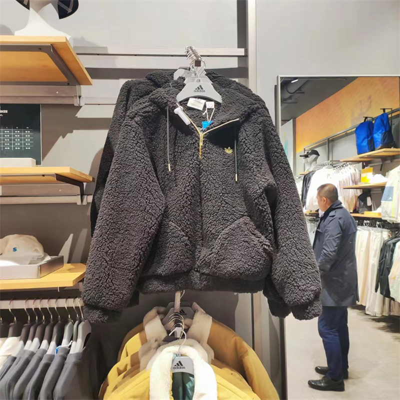 正品Adidas阿迪达斯三叶草女子秋季运动休闲保暖夹克外套 HG6676