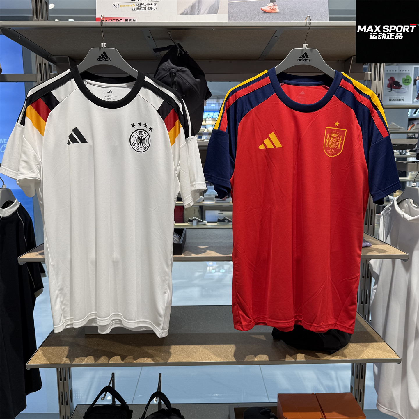Adidas阿迪达斯男足球球衣德国国家队球迷运动休闲短袖T恤 JZ4556