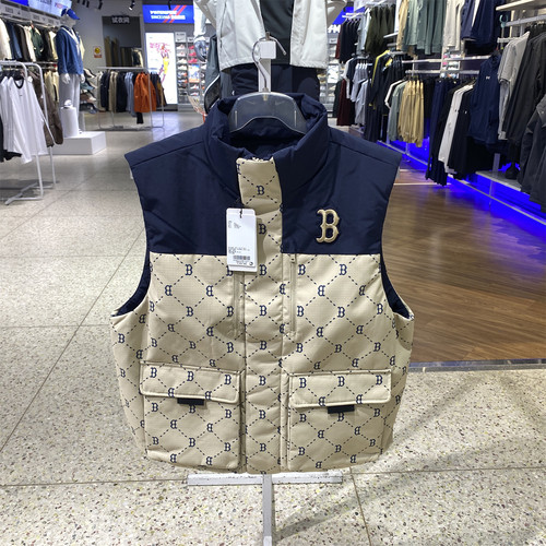 MLB男女羽绒服马甲背心外套