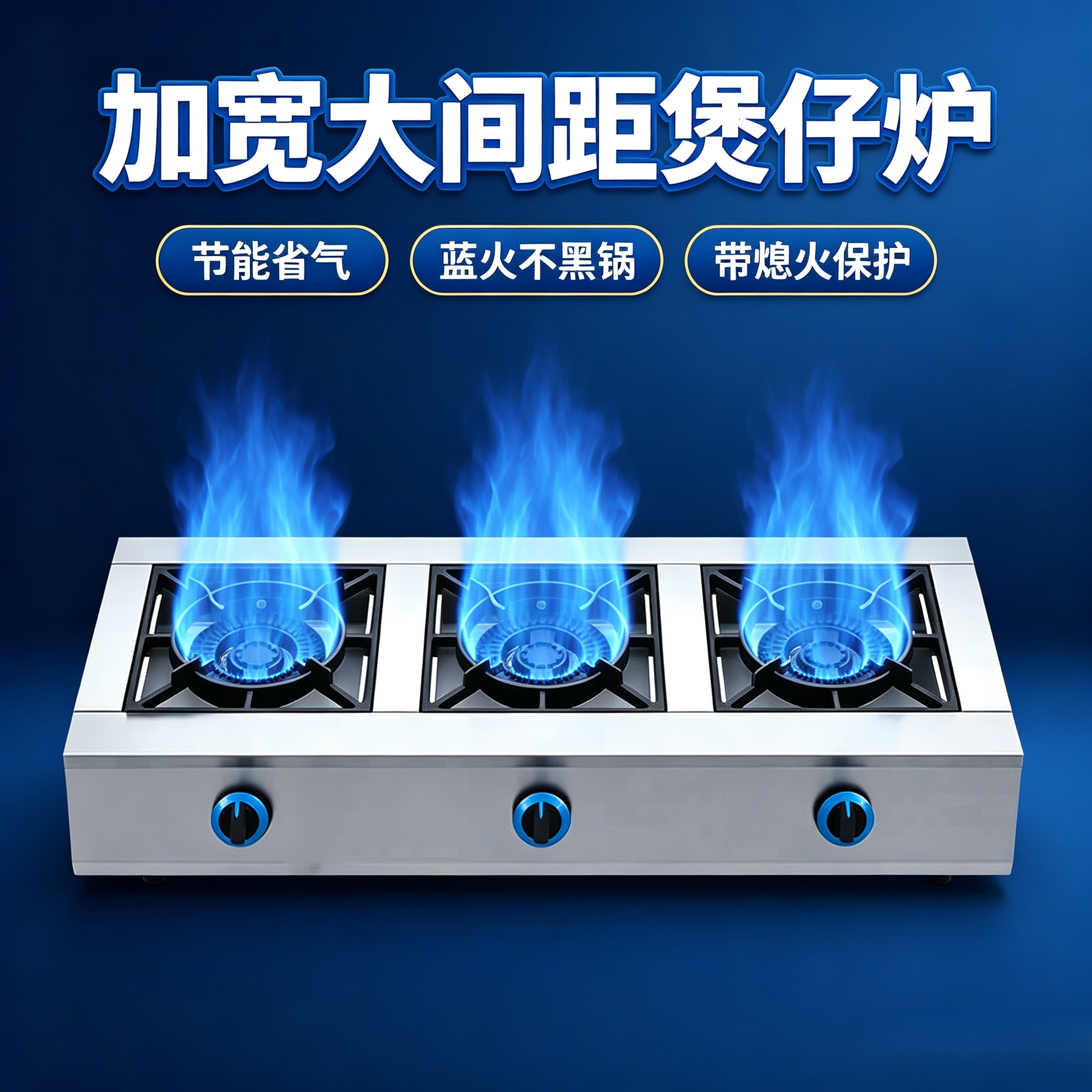 燃气煲仔炉商用液化气砂锅灶天然气猛火灶三四六八眼多头熄火保护