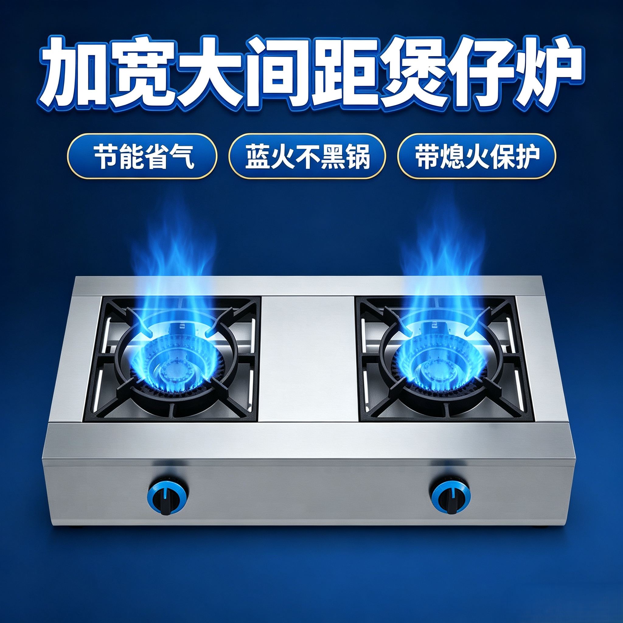 燃气煲仔炉商用液化气砂锅灶天然气猛火灶三四六八眼多头熄火保护