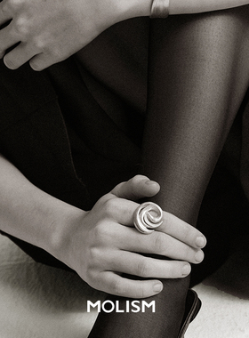 单依纯同款圆形拉丝朱鹭纯银戒指