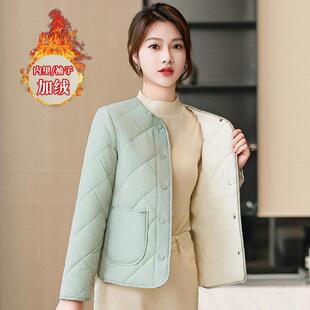 轻薄棉服女短款 外套内搭打底小棉袄轻便加绒保暖棉衣 内胆秋冬新款