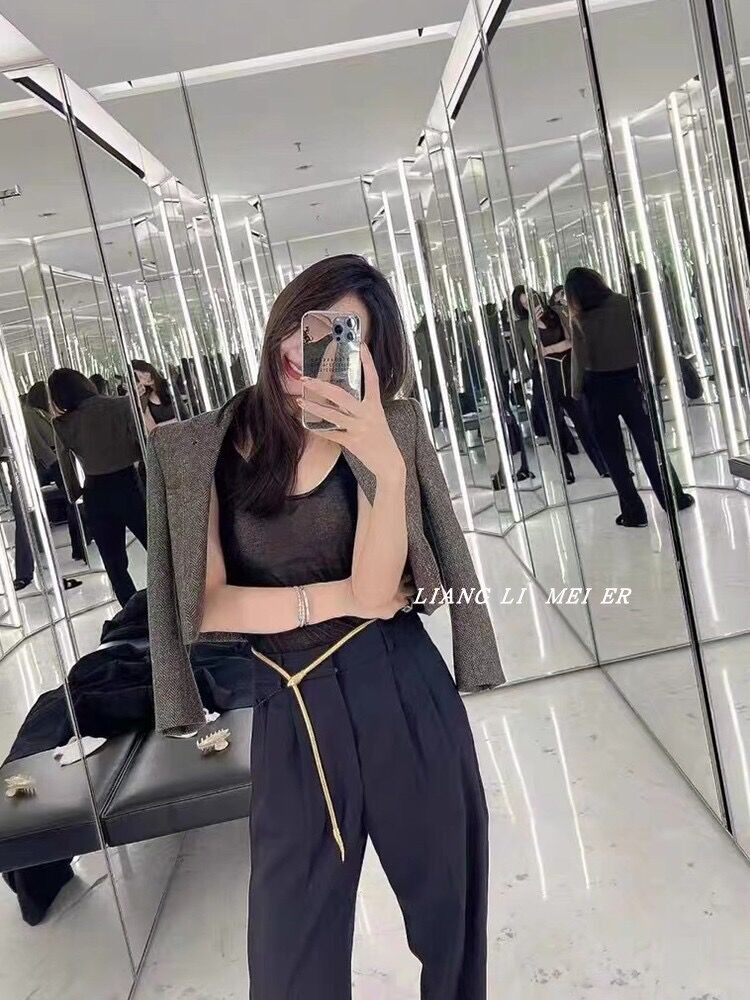 女金属复古蛇形缠绕腰链腰带