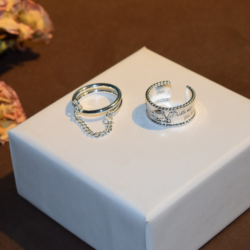 韩版设计潮人丘比特天使宽边链条