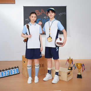 江西南昌校服套装2025新款高中生夏秋款统一男女同款短袖短裤长裤
