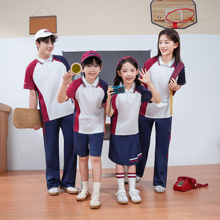 江西省抚州市统一校服小学生夏季初高中学生运动服套装幼儿园园服