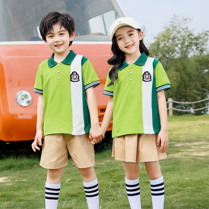 小学生校服夏季儿童班服休闲风学院运动套装幼儿园园服大班毕业服
