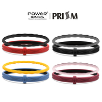 POWER IONICS Trendy brand Gemini multi-mineral silicone couple waterproof sports bracelet set for men and women