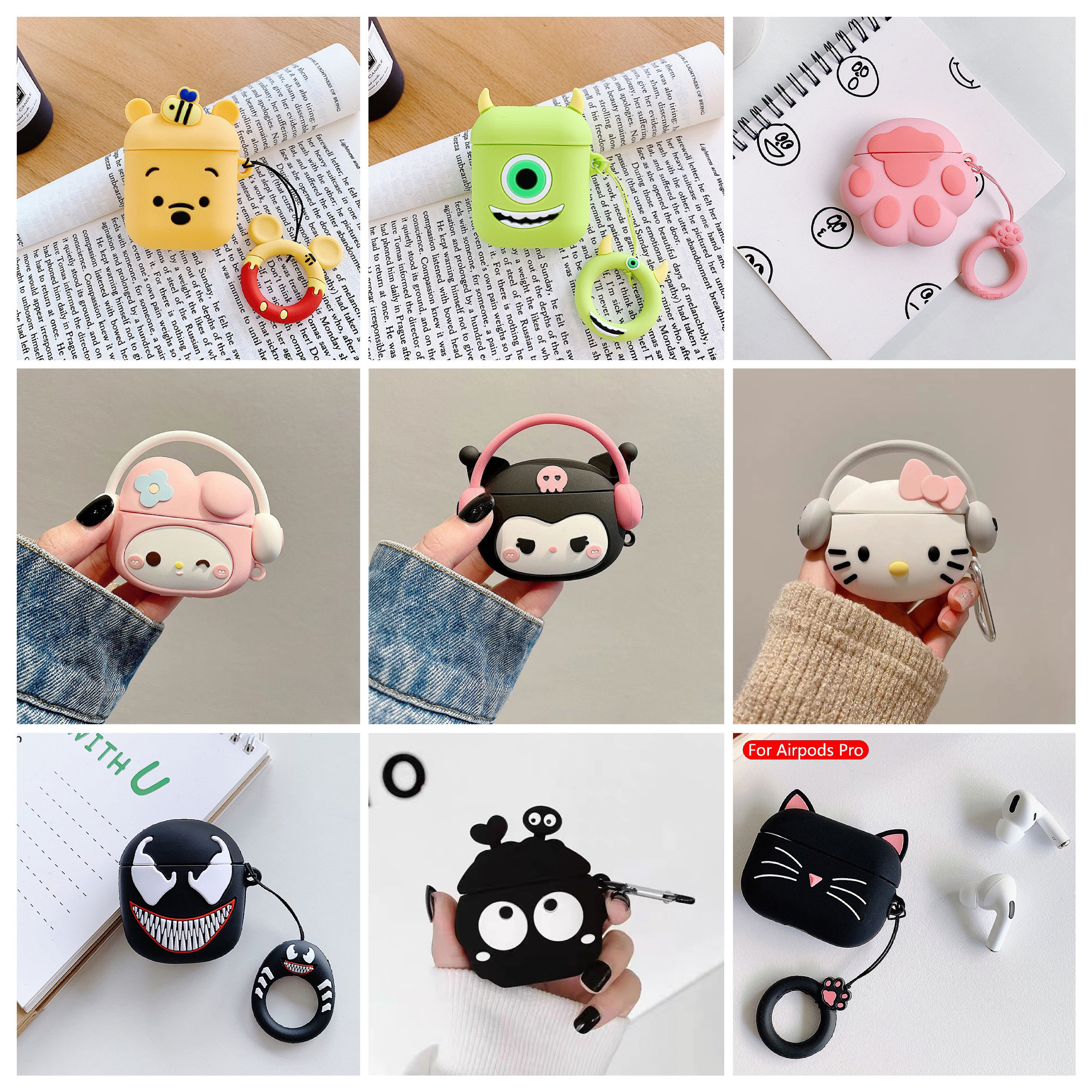 立体卡通煤球适用AirPods4代保护套pro2苹果4耳机套3代可爱硅胶套airpods pro2耳机保护壳二三四代软壳萌男女,3C数码配件,耳机保护套,淘宝优惠券,粉丝福利购,淘宝优惠卷