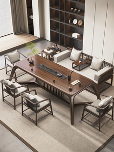 金沙公爵实木茶桌办公室中式泡茶台家用客厅喝茶桌椅组合罗汉床榻