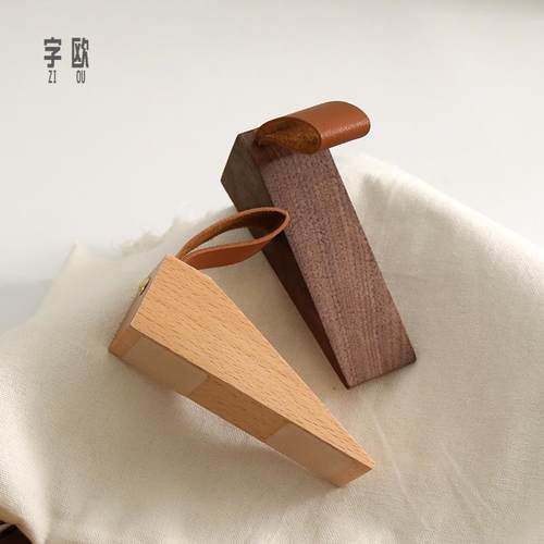 黑胡桃木门塞门挡门阻防撞顶门器防风安全门卡固定堵门挡阻门器门