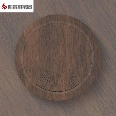 电脑桌线孔盖穿线孔盖桌子书桌面走线出线线孔盖走理线盒穿线孔穿