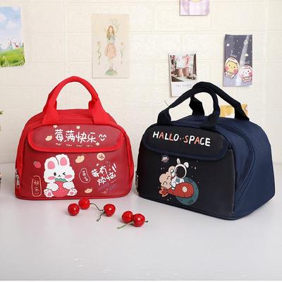 儿童保温饭盒袋中小学生专用男女孩可爱便当手提包牛津布防水防油