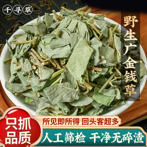 广西特级野生金钱草泡茶泡水正品新货大叶广金钱草500g克鸡内金茶