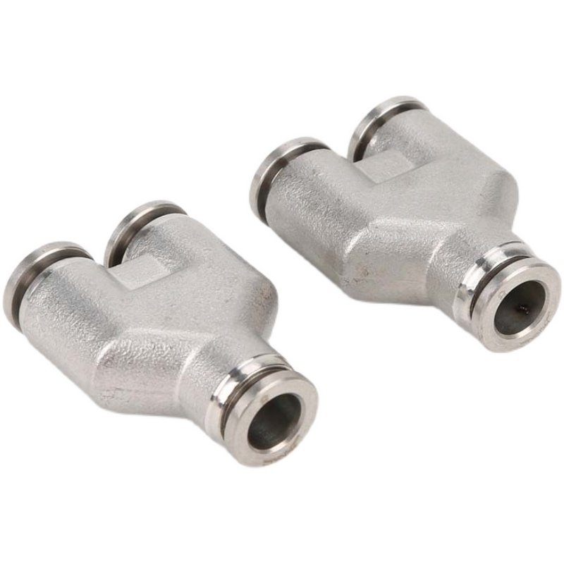 304不锈钢三通y型气动接头py