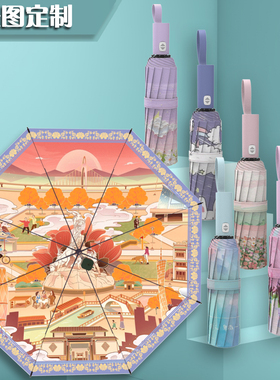 企业宣传广告伞定制来图照片图片创意礼品明星动漫周边晴雨伞订做
