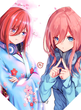 五等分的花嫁新娘中野三玖印象动漫雨伞黑胶布晴雨两用折叠伞二次