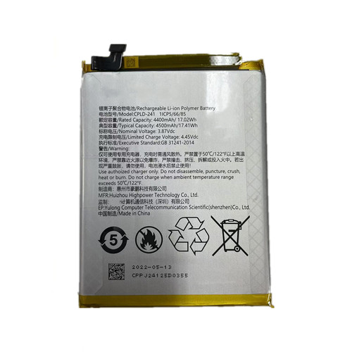 适用于酷派COOL 20s 5G CP07手机电池CPLD-241