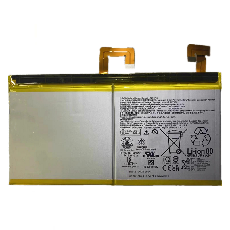 适用于联想小新Pad Pro 2022 TB132FU TB138FU/FC电池L22D2P31