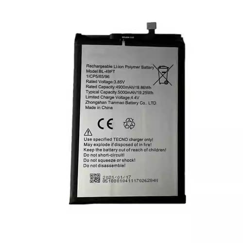适用于传音Tecno Camon15 Camon15 Air CD7 CD6手机电池BL-49FT