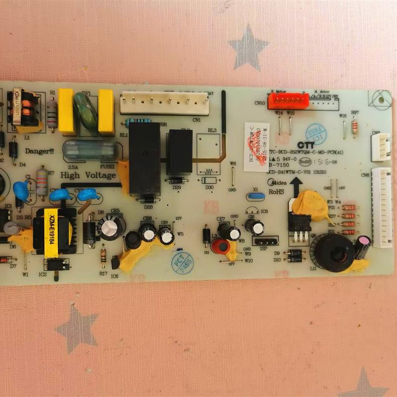 适用美的冰箱BCD-252WTQM-C主板5023010100A0 BCD-241WTM-C-V01