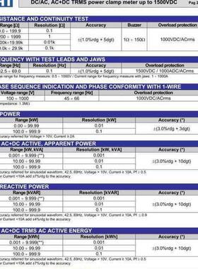 意大利   9023 TRMS AC/DC 钳式电能质量分析仪带