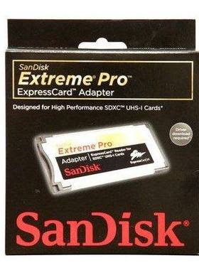 SanDisk闪迪 SD卡/SDHC 读卡器ExpressCard adaper SDDR-300-RG56 sd卡套 笔记本电脑sd读卡器