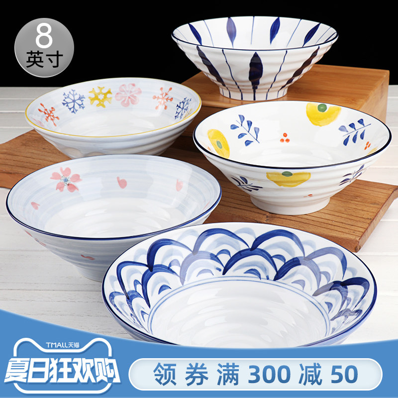 Household instant noodle bowl restaurant special noodle bowl for ceramic noodle restaurant