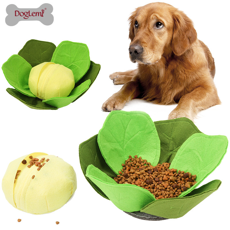 卷心菜嗅闻狗玩具益智藏食慢食碗可洗边牧法斗柯基金毛拉布拉多