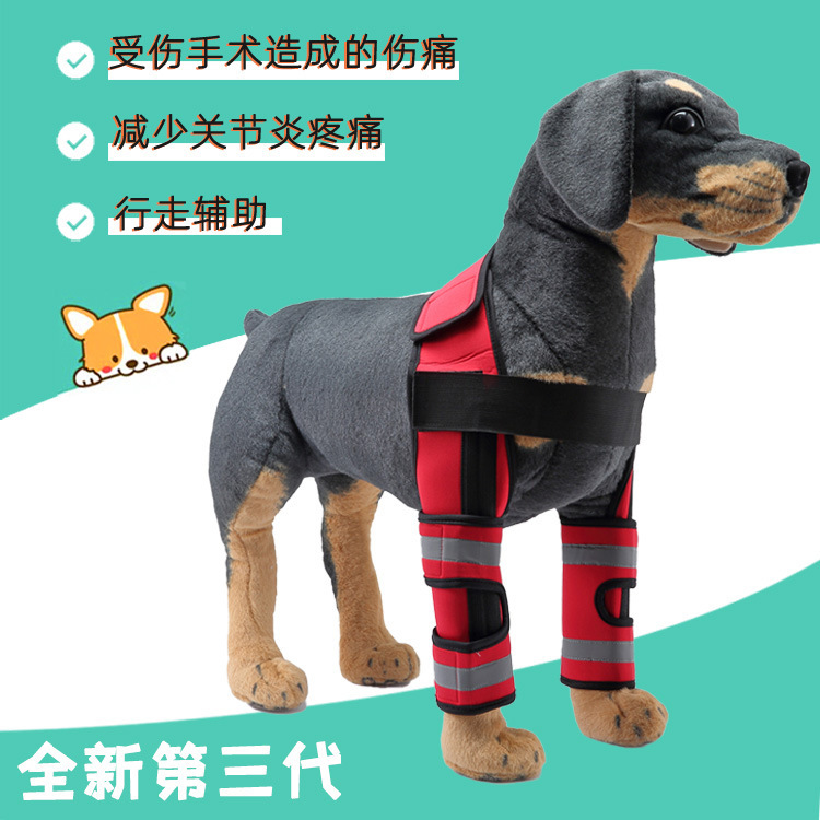 狗狗前腿双腿护具护膝腿套防舔受伤保护套康复边牧金毛拉布拉多