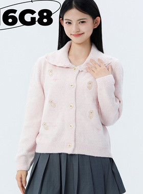 N6G8浪漫百搭娃娃领毛衣