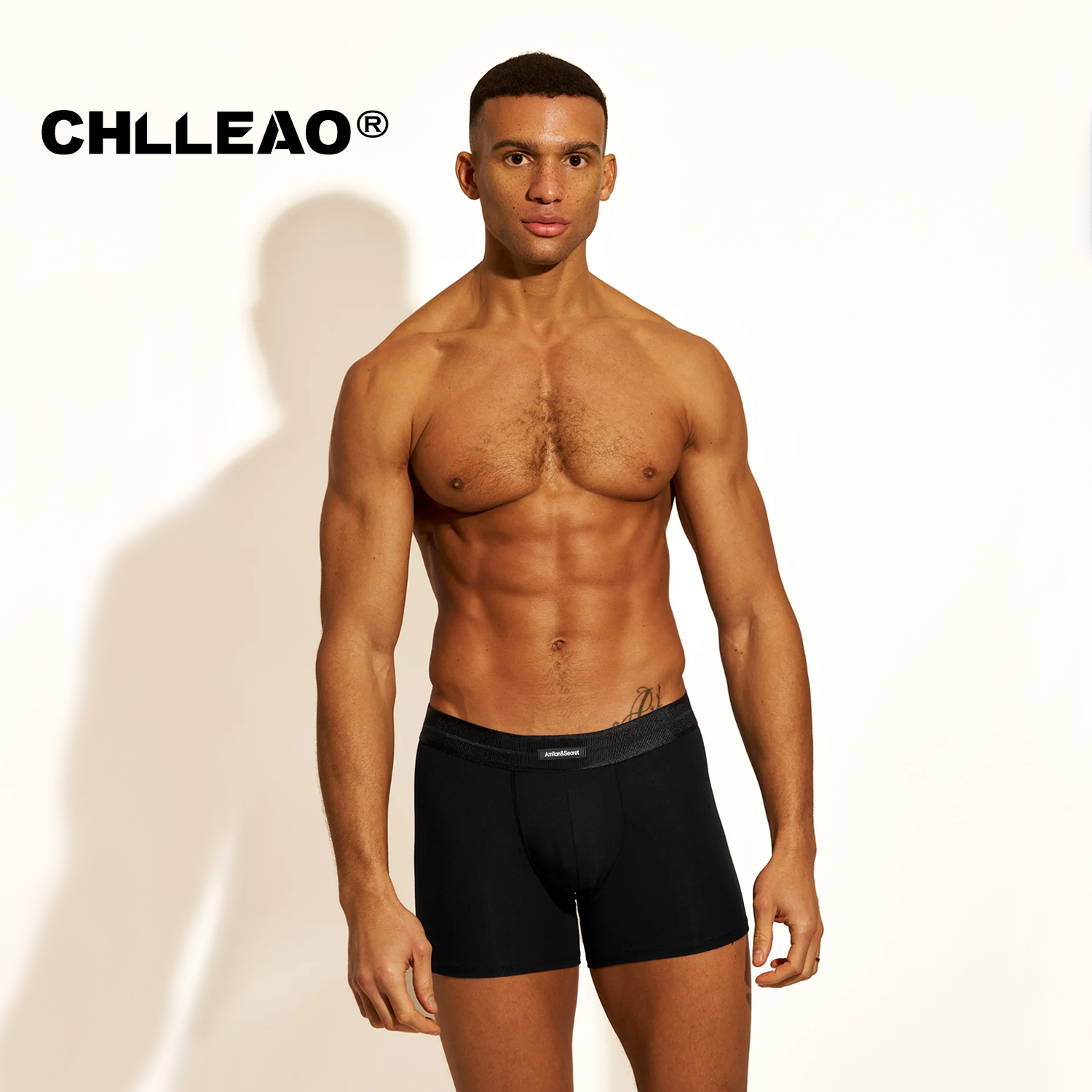 CHLLEAO暗域机能系列10A抗菌长绒棉运动舒适奢华男士平角内裤3条