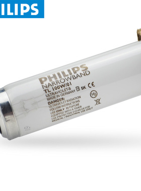 Philips/飞利浦UVB紫外线TL100W/01 311nm窄谱中波NB-UVB光疗灯管