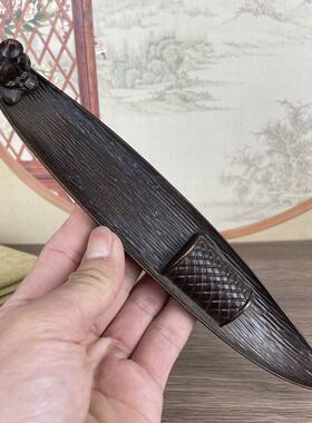 合金线香家用室内禅意熏香沉檀香卧摆件创意香插香座渔翁垂钓香炉