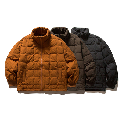 LLLYB2025秋冬新款男女同款立领休闲潮流休闲纯色羽绒服外套