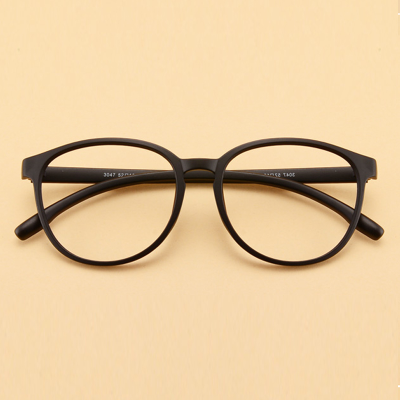 tr90大框圆形复古风眼镜男女同款