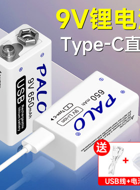 送收纳盒/C口快充/9V充电电池