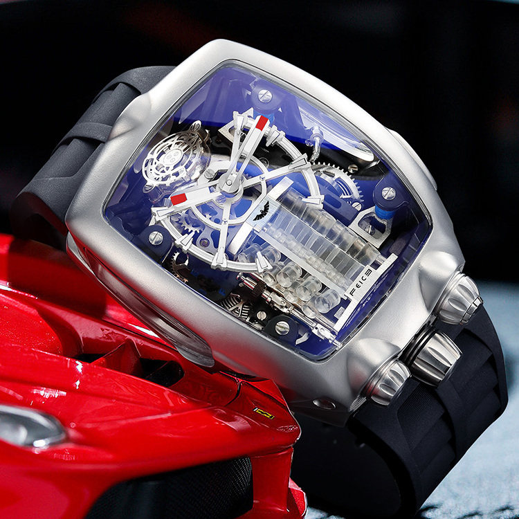 飞克品牌超跑概念款时尚潮流高端男士手表大表盘全自动机械表防水