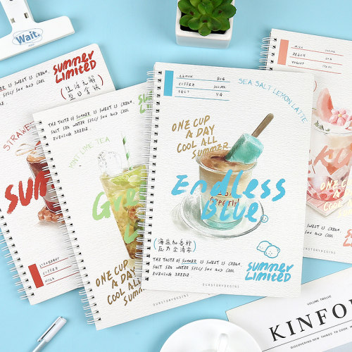 初品夏日限定侧翻线圈本笔记本